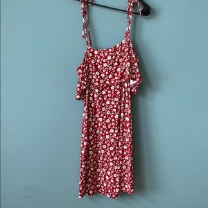 Cute floral red dress